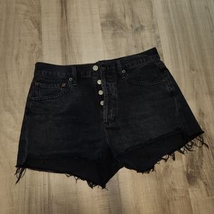 Agolde Parker black shorts